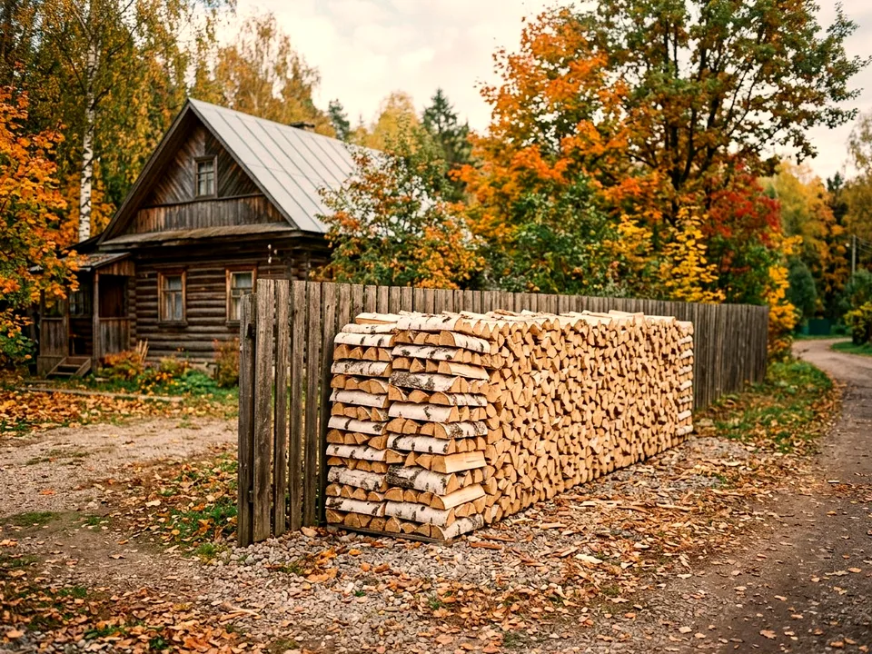 Дуб + укладка в дровник, Быково, проезд Новая, 36